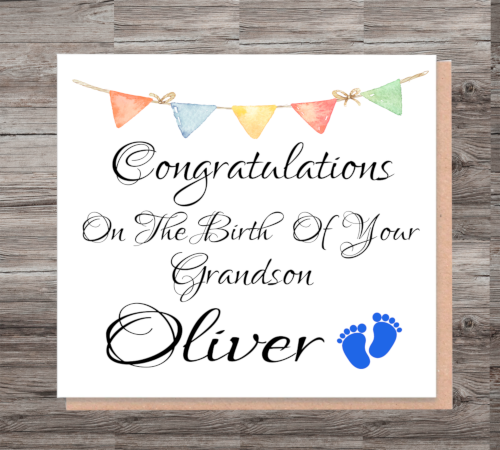 New Grandchild Card, Card for New Baby, Greetings Card